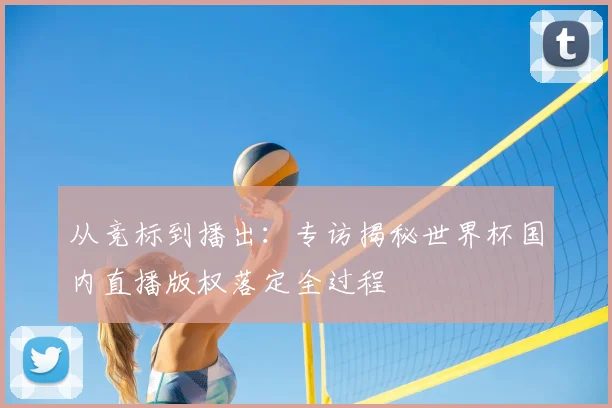 从竞标到播出：专访揭秘世界杯国内直播版权落定全过程